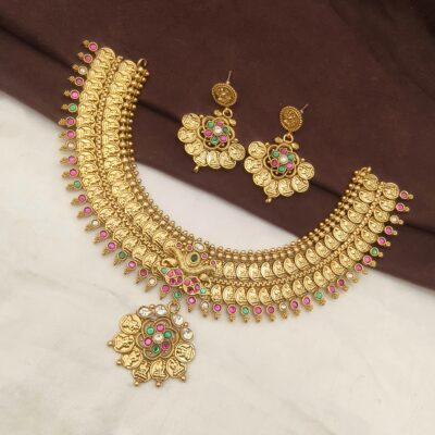 Traditional temple coin design