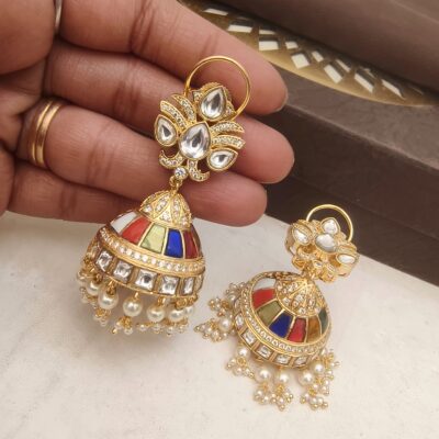 Royal Kundan Jhumkas