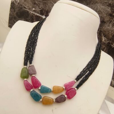 Designer black beads