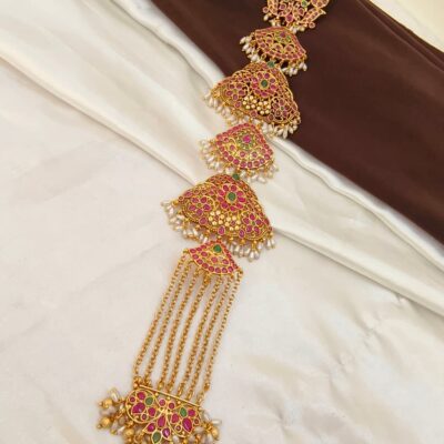 Kempu stone hair Accessories
