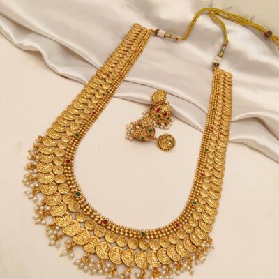 Royal Temple Coin Gold look long haram with jumkhas