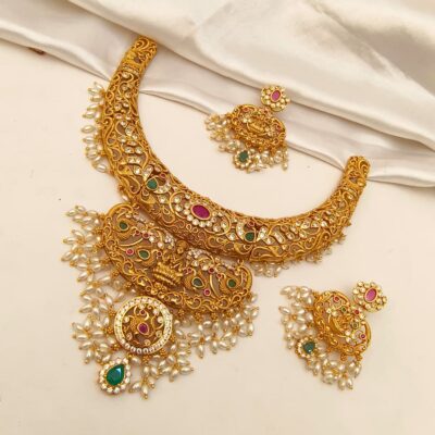 Royal Nakshi Temple Choker Set