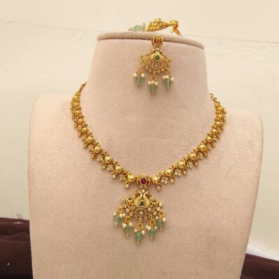Royal Peacock Antique Necklace Set