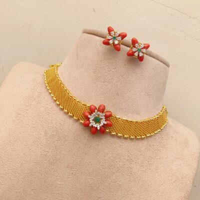 Fusion Mesh Chain Neck Set