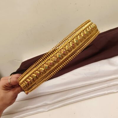 Royal Heritage Gold Waist Belt (Vaddanam)