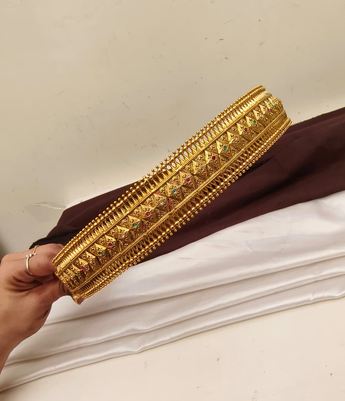 Royal Heritage Gold Waist Belt (Vaddanam)