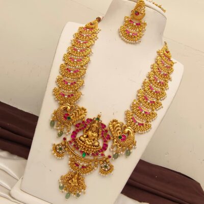 Jada Kundan Lakshmidevi Haram Gold Inspired